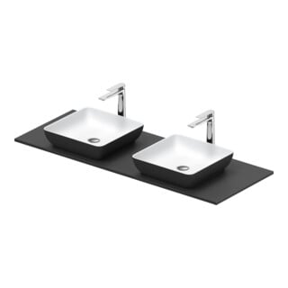 Duravit Konsolenwaschtisch Sivida 135x50cm, I.Fa w sm, Auß.Farbe grau ma