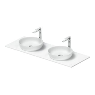 Duravit Konsolenwaschtisch Sivida 135x50cm, weiß seidenmatt