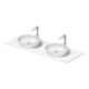 Duravit Konsolenwaschtisch Sivida 135x50cm, weiß seidenmatt-1