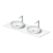 Duravit Konsolenwaschtisch Sivida 135x50cm, weiß seidenmatt