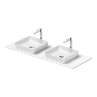 Duravit Konsolenwaschtisch Sivida 135x50cm, weiß seidenmatt