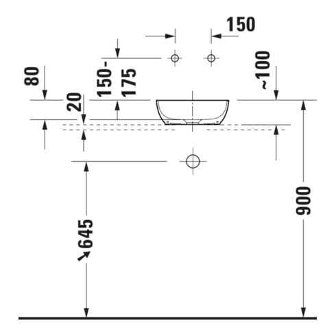Duravit Konsolenwaschtisch Sivida 41x33cm, I.Fa w sm, Auß.Farbe grau ma