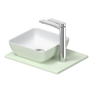 Duravit Konsolenwaschtisch Sivida 41x33cm, I.Fa w sm, Auß.Farbe grün ma