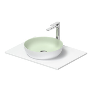 Duravit Konsolenwaschtisch Sivida 68x50cm, I.Fa grün m, Auß.Fa we. s-matt