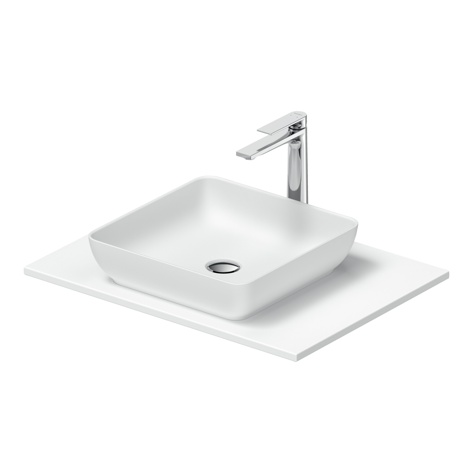Duravit Konsolenwaschtisch Sivida 68x50cm, weiß seidenmatt