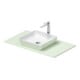 Duravit Konsolenwaschtisch Sivida 88x50cm, I.Fa w m, Auß.Farbe grün ma-1