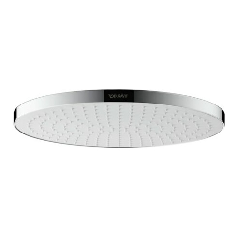 Duravit Kopfbrause 1jet 230 d 230mm, Anschl.-G. G 1/2, chrom/weiß