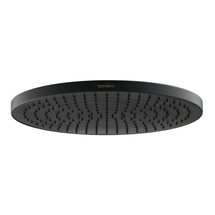 Duravit Kopfbrause 1jet 230 d 230mm, Anschl.-G. G 1/2, schwarz matt