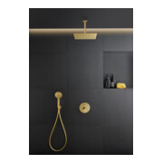 Duravit Kopfbrause 1jet 300 300x300mm, Anschl.-G. G 1/2, gol poliert-2
