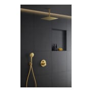 Duravit Kopfbrause 1jet 300 300x300mm, Anschl.-G. G 1/2, gol poliert-4