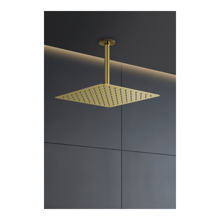 Duravit Kopfbrause 1jet 300 300x300mm, Anschl.-G. G 1/2, gol poliert