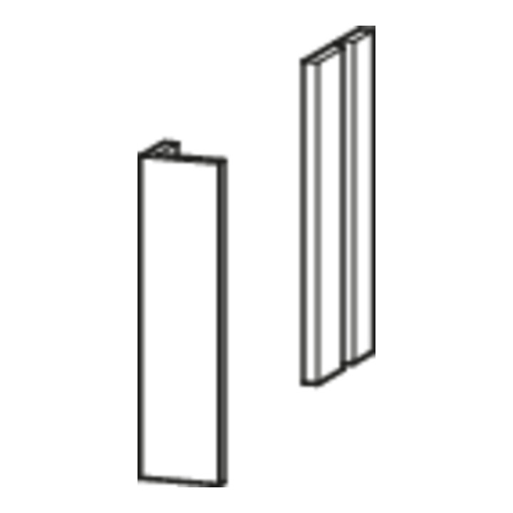 Duravit Korpusblende DuraStyle 2-10x51,2x1,6cm, blanc brillant