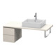 Duravit L-Cube Armoire basse 32x54,7 cm, taupe mat, 2 tiroirs-1