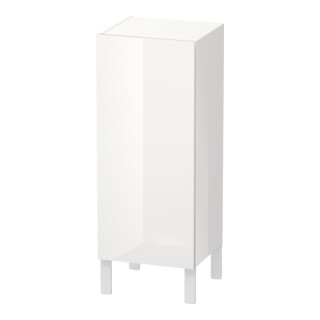 Duravit L-Cube armoire demi-haute individuelle, porte à gauche, blanc brillant