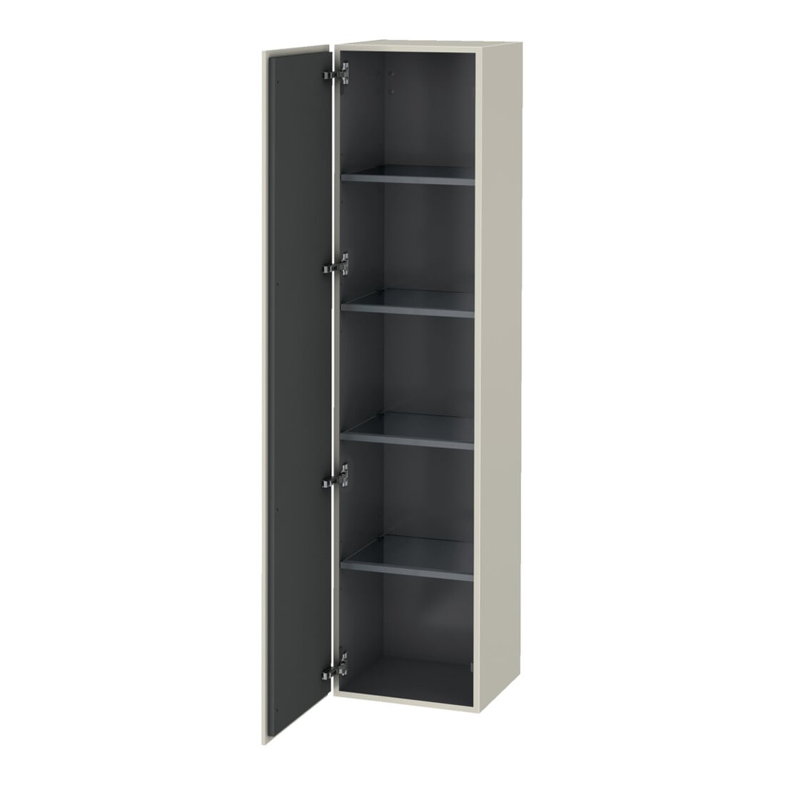 Duravit L-Cube Armoire haute 40x36,3x176cm, porte gauche, taupe mat