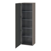 Duravit L-Cube Armoire haute 50x36,3x176 cm, porte gauche, basalte mat