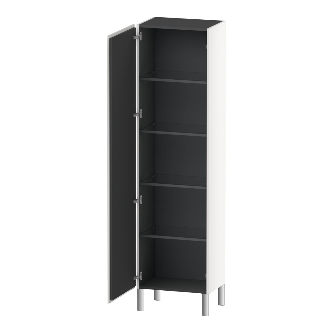 Duravit L-Cube Armoire haute 50x36,3x176 cm, porte gauche, blanc brillant