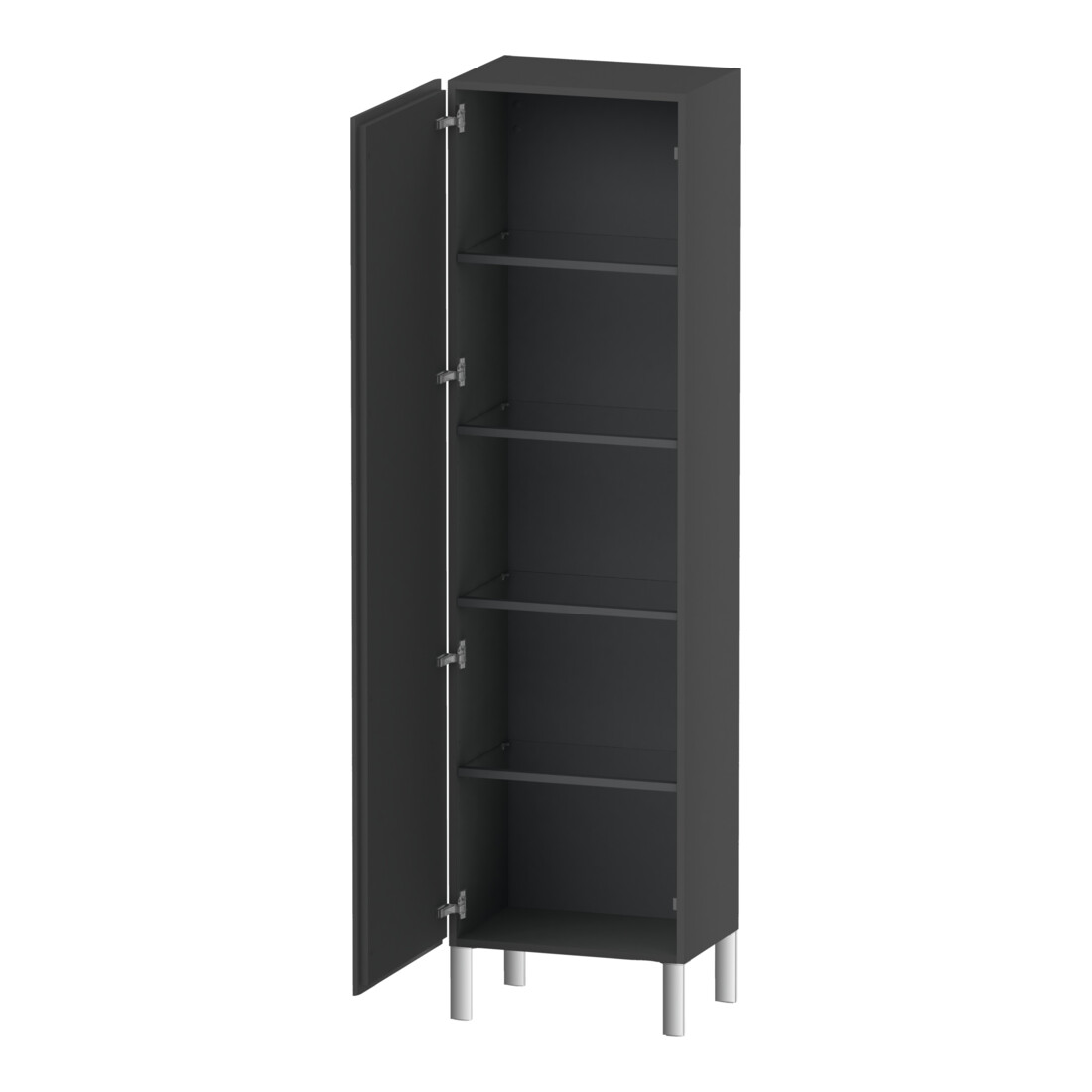 Duravit L-Cube Armoire haute 50x36,3x176cm, porte gauche, graphite mat