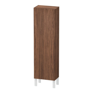 Duravit L-Cube Armoire mi-haute 40x24,3x132 cm, porte droite, noyer foncé