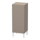 Duravit L-Cube Armoire mi-haute individuelle, porte droite, basalte mat-1