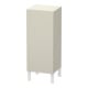 Duravit L-Cube armoire mi-haute individuelle, porte droite, taupe mat-1