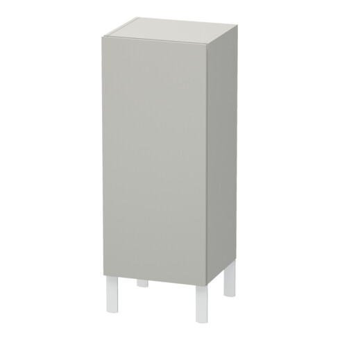 Duravit L-Cube armoire mi-hauteur individuelle, porte droite, gris béton mat