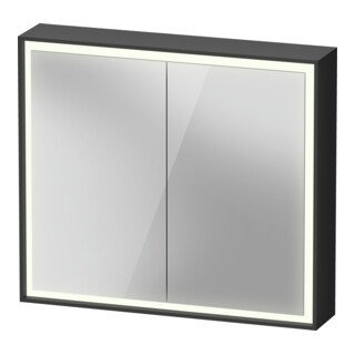 Duravit L-Cube Armoire miroir 80x70x15,5 cm, graph ma, sans éclairage miroir