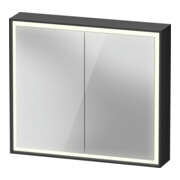 Duravit L-Cube Armoire miroir 80x70x15,5 cm, graph ma, sans éclairage miroir
