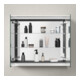 Duravit L-Cube Armoire miroir 80x70x15,5 cm, graphite mat, droite//gauche