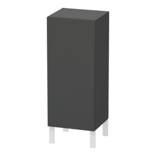 Duravit L-Cube Armoire semi-haute individuelle, porte à gauche, graphite mat