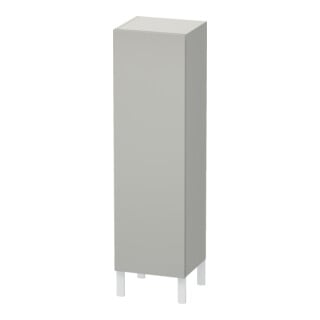 Duravit L-Cube armoire semi-haute individuelle, porte gauche, béton gris mat