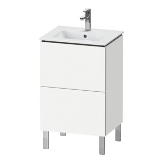 Duravit L-Cube Compact meuble sous lavabo 52x42,1x70,4 cm, 2 tiroirs, debout, blanc mat
