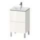 Duravit L-Cube Compact meuble sous lavabo 52x42,1x70,4 cm, 2 tiroirs, debout, blanc mat