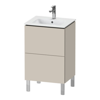 Duravit L-Cube Compact meuble sous-lavabo 52x42,1x70,4 cm, 2 tiroirs, mat taupe