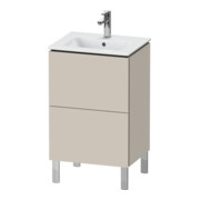 Duravit L-Cube Compact meuble sous-lavabo 52x42,1x70,4 cm, 2 tiroirs, mat taupe