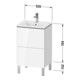 Duravit L-Cube Compact meuble sous-lavabo 52x42,1x70,4 cm, 2 tiroirs, mat taupe