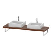 Duravit L-Cube Console 80-200x55 cm, 2 tiroirs, ép. 4,5 cm, noyer naturel