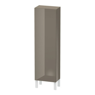 Duravit L-Cube Demi-colonne 40x24,3x132 cm, porte droite, faç. gris brillant