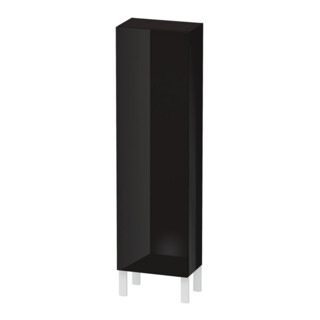 Duravit L-Cube Demi-colonne 40x24,3x132 cm, porte droite, noir brillant