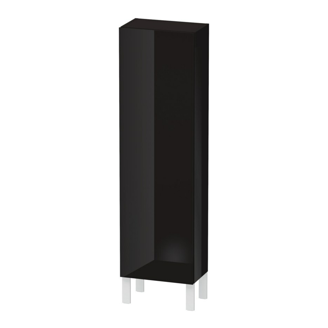 Duravit L-Cube Demi-colonne 40x24,3x132 cm, porte droite, noir brillant