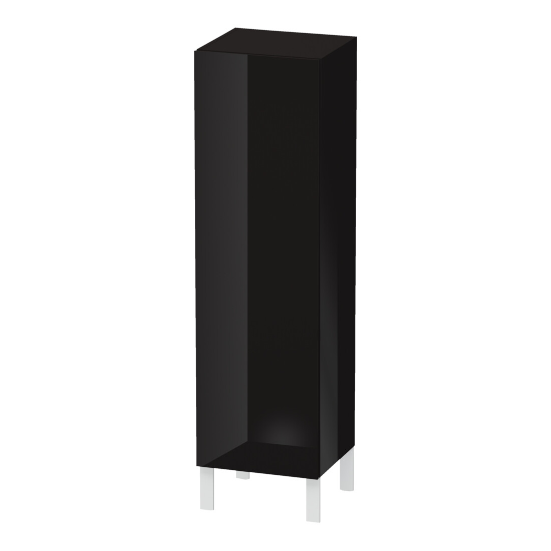 Duravit L-Cube Demi-colonne 40x36,3x132 cm, porte droite, noir brillant