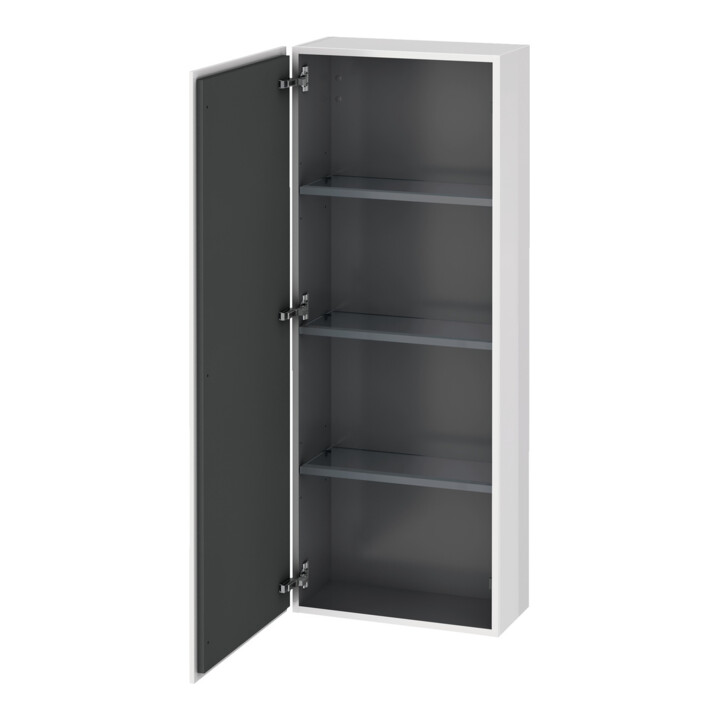 Duravit L-Cube Demi-colonne 50x24,3x132 cm, porte gauche, blanc brillant