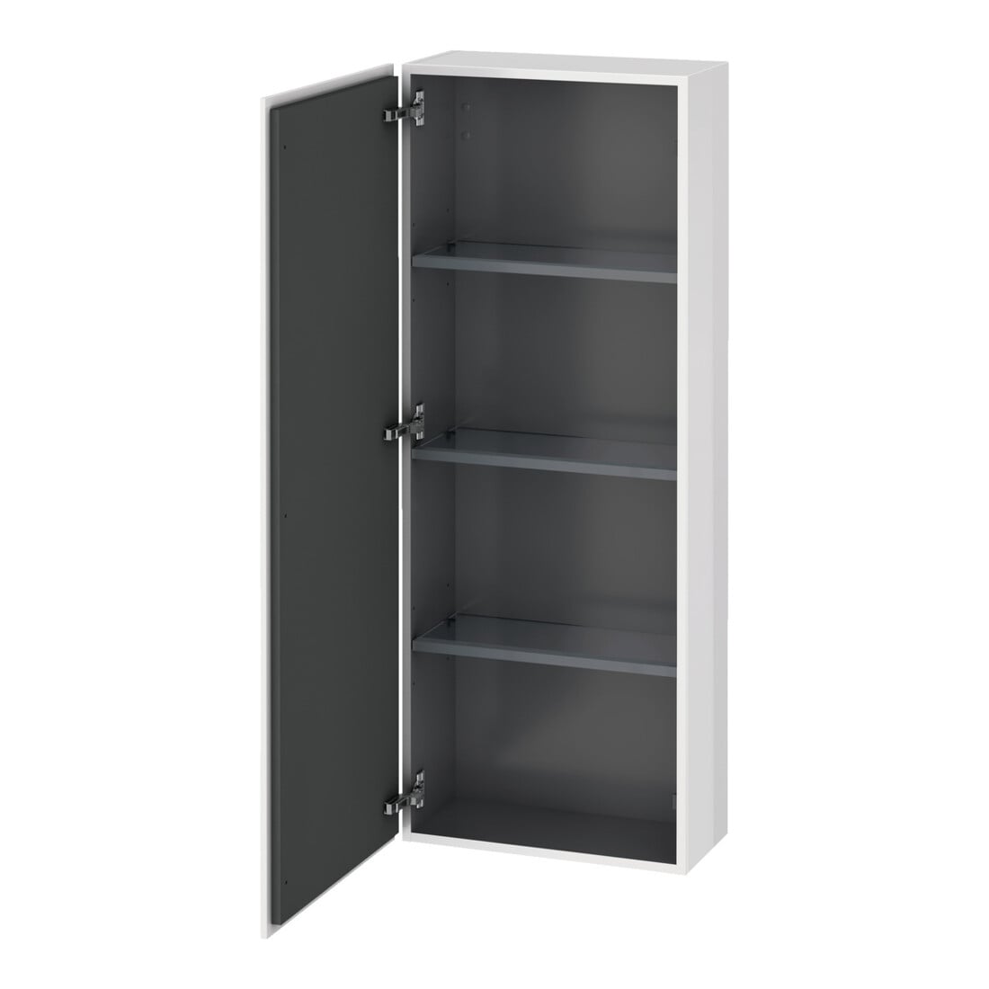 Duravit L-Cube Demi-colonne 50x24,3x132 cm, porte gauche, blanc brillant