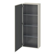 Duravit L-Cube Demi-colonne 50x24,3x132 cm, porte gauche, taupe mat