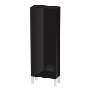 Duravit L-Cube Demi-colonne 50x24,3x132cm, porte droite, noir brillant