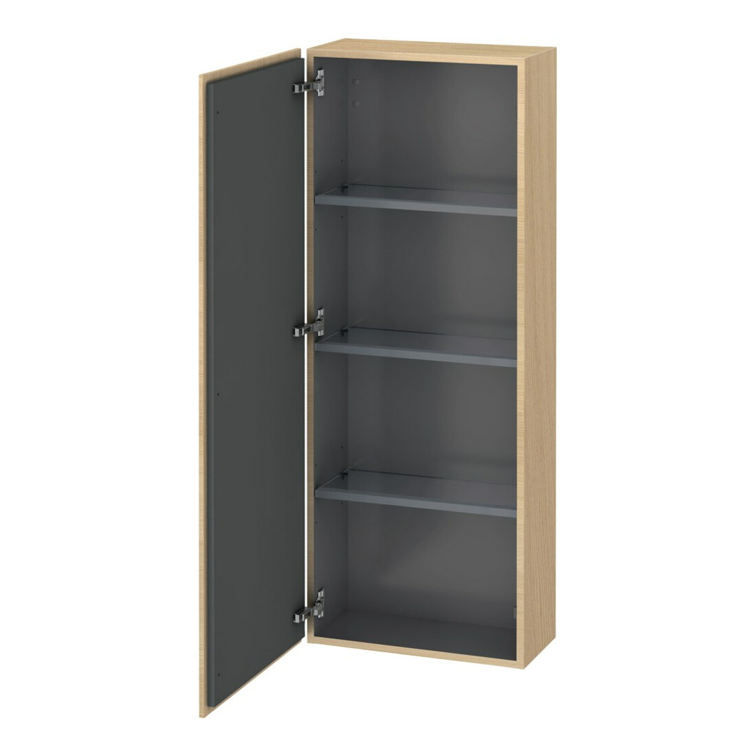 Duravit L-Cube Demi-colonne 50x24,3x132cm, porte gauche, chêne méditerranéen