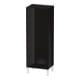 Duravit L-Cube Demi-colonne 50x36,3x132 cm, porte droite, noir brillant-1