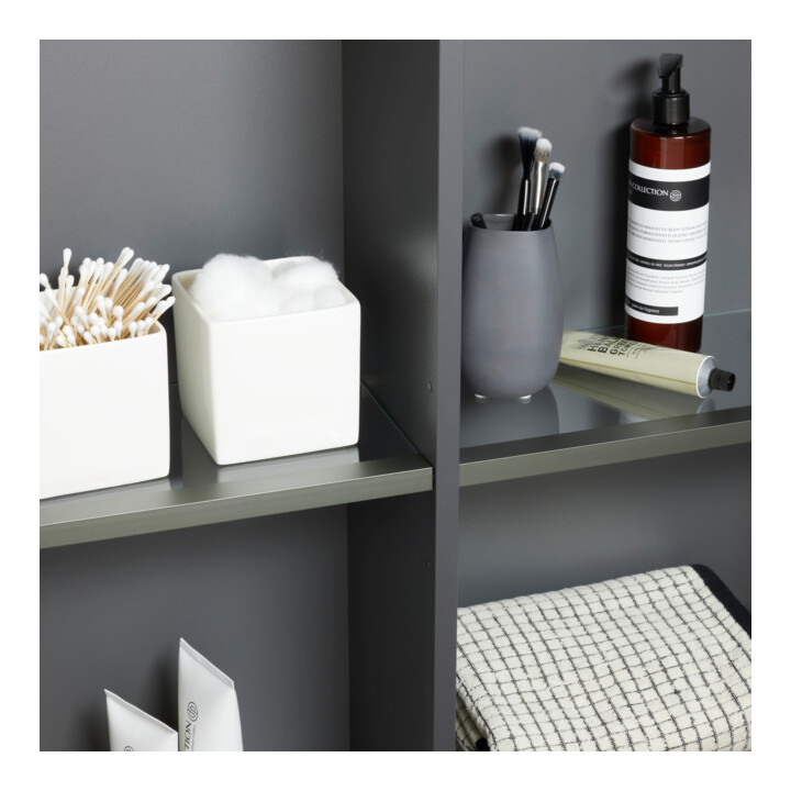 Duravit L-Cube Demi-colonne 70x24,3x80 cm, 2 portes, blanc brillant