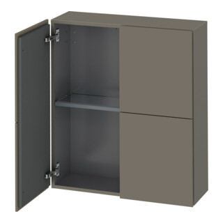 Duravit L-Cube Demi-colonne 70x24,3x80 cm, 2 portes, gris satinée