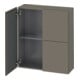 Duravit L-Cube Demi-colonne 70x24,3x80 cm, 2 portes, gris satinée-1